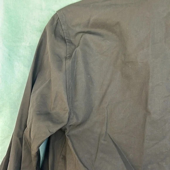 YSL EUC Yves Saint Laurent Rive Gauche Dark Purple Raw Hem Silk Blouse EU 36 - Picture 5 of 7